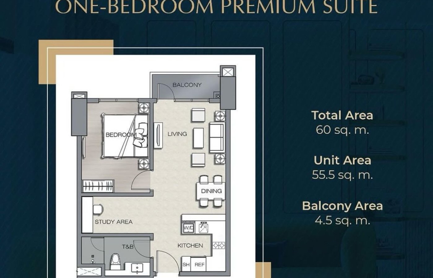 1BR The Velaris Residences 60sqm + Parking (Save ₱3.5M) Bridgetowne, Pasig