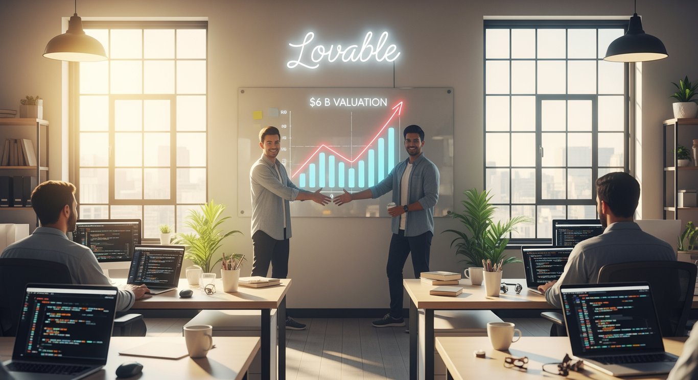 Vibe coding company Lovable negotiating to secure funding at a $6 billion valuation.