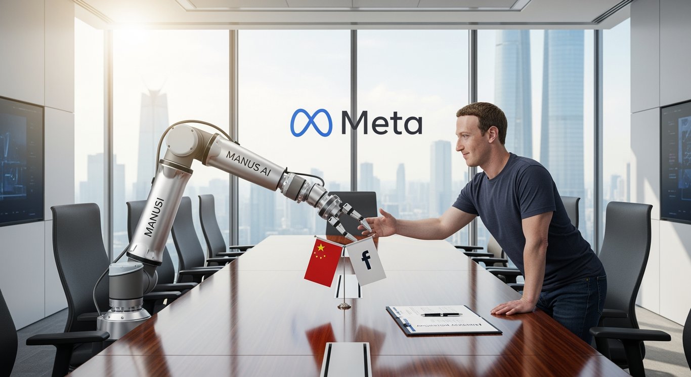 Zuck acquires Chinese AI firm Manus.