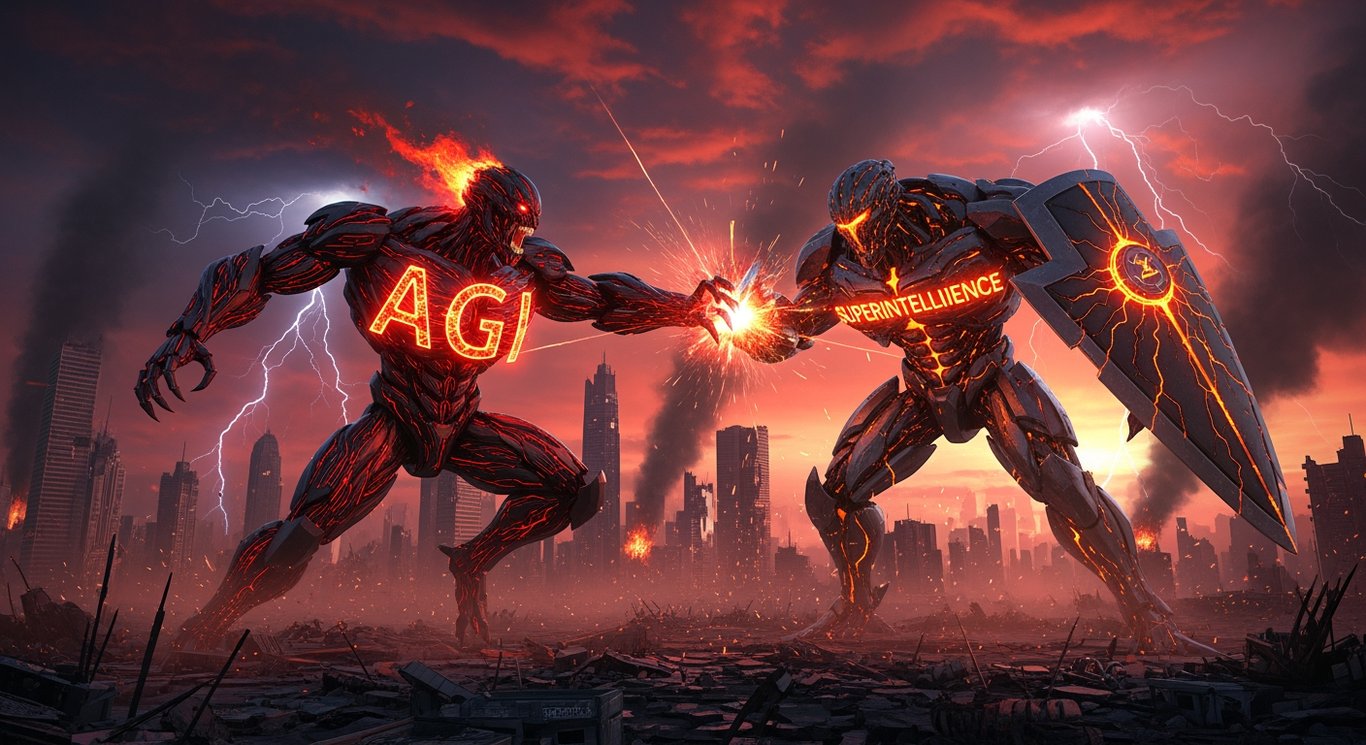 Catastrophic Conflict Anticipated Between AGI and AI Superintelligence