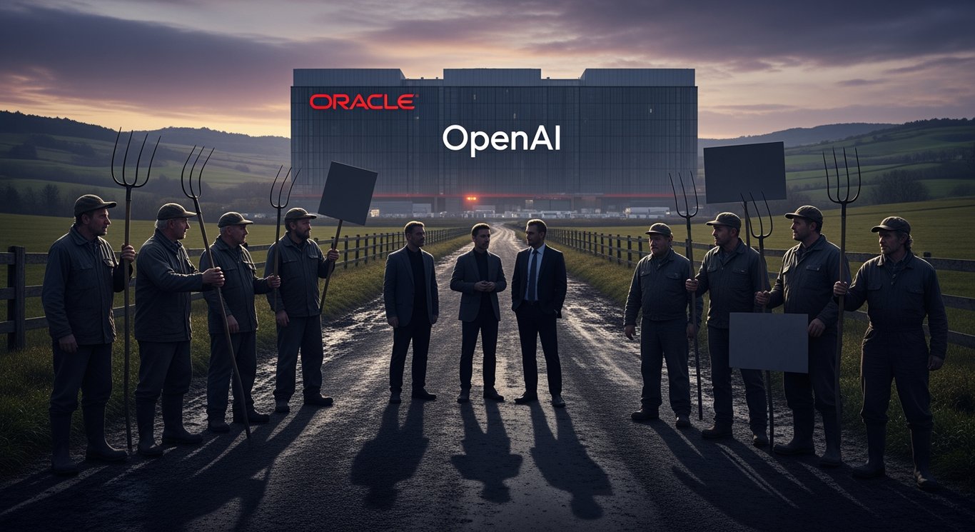 Residents in rural areas criticize officials regarding the disputed OpenAI and Oracle data center.