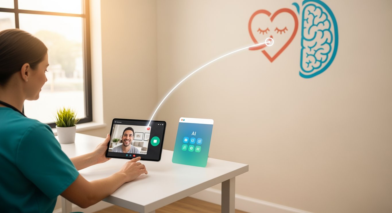 Encore: Connecting Through AI and Telemedicine While Reducing the Stigma of Mental Health for Healthcare Professionals