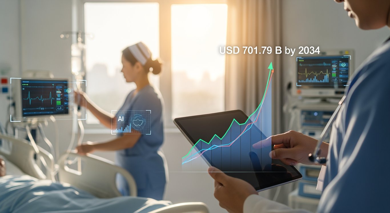 Healthcare AI Market Expected to Reach USD 701.79 Billion by 2034