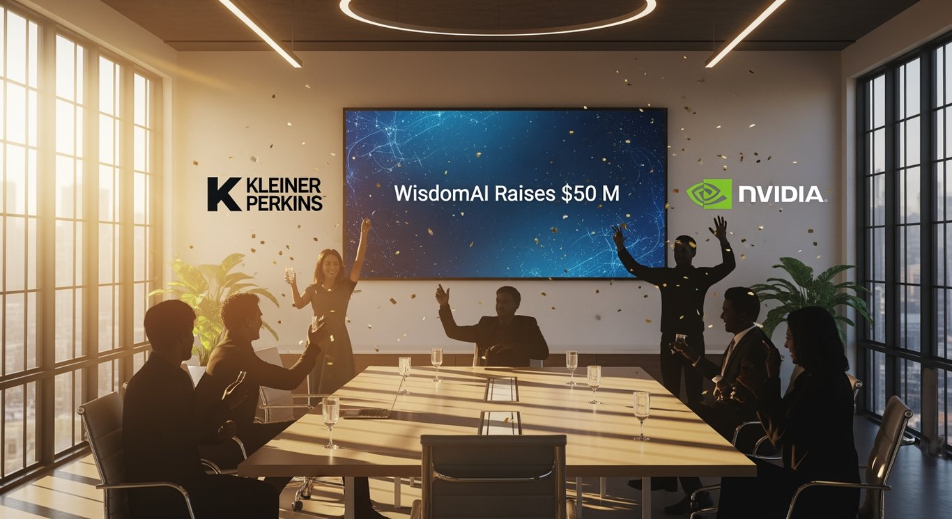 WisdomAI, an AI data startup, has secured an additional $50M in funding, with Kleiner and Nvidia leading the investment.