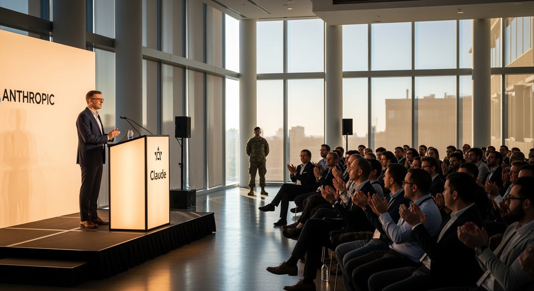 Claude, Anthropic's AI model, gains popularity following dispute with US military.