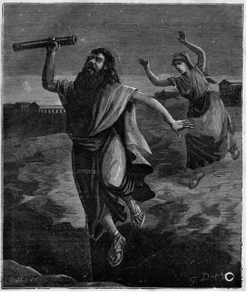 Achilleus wütend gegen Agamemnon
