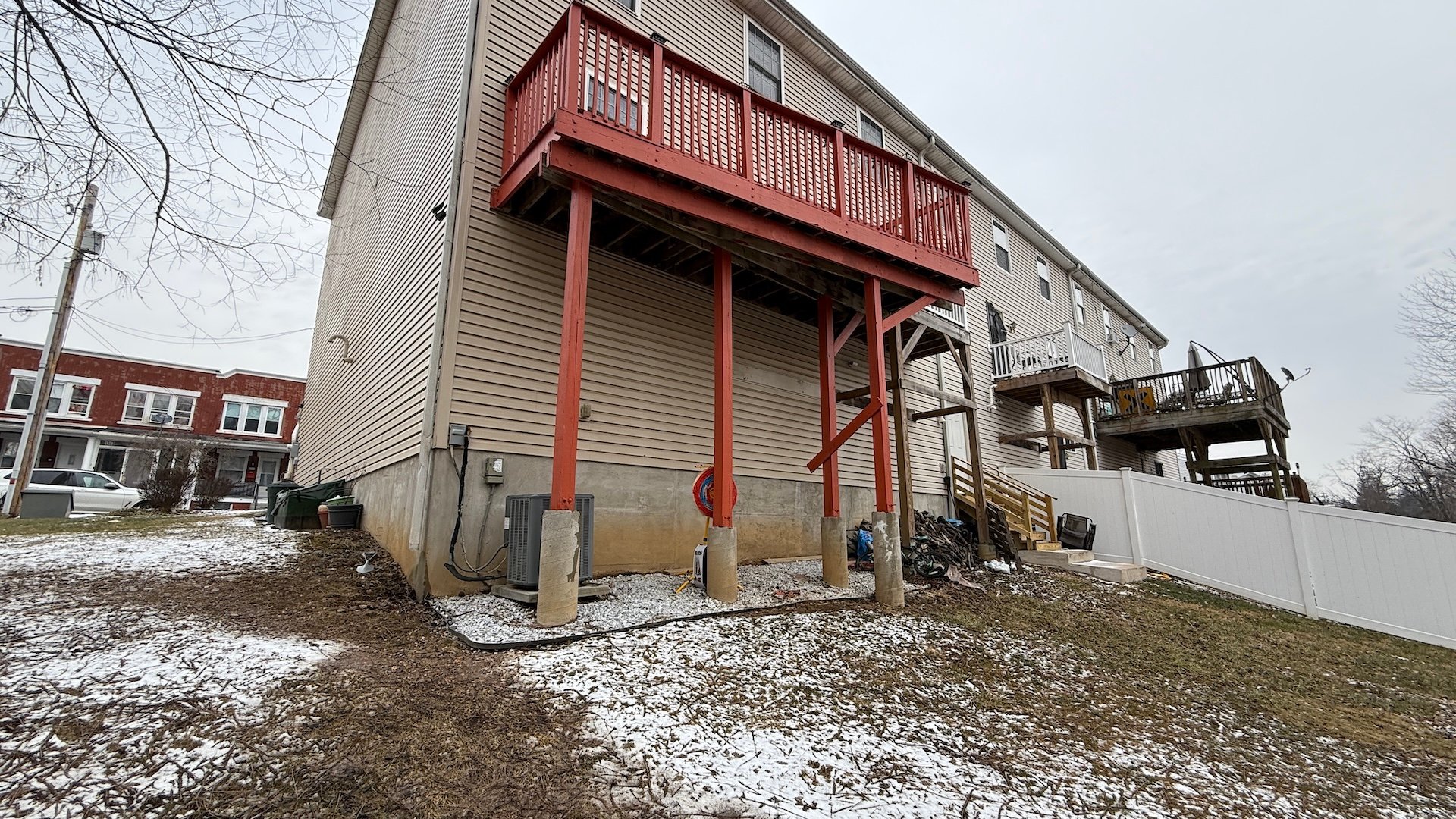 Upgryd shows the old deck before replacement in Bethlehem PA