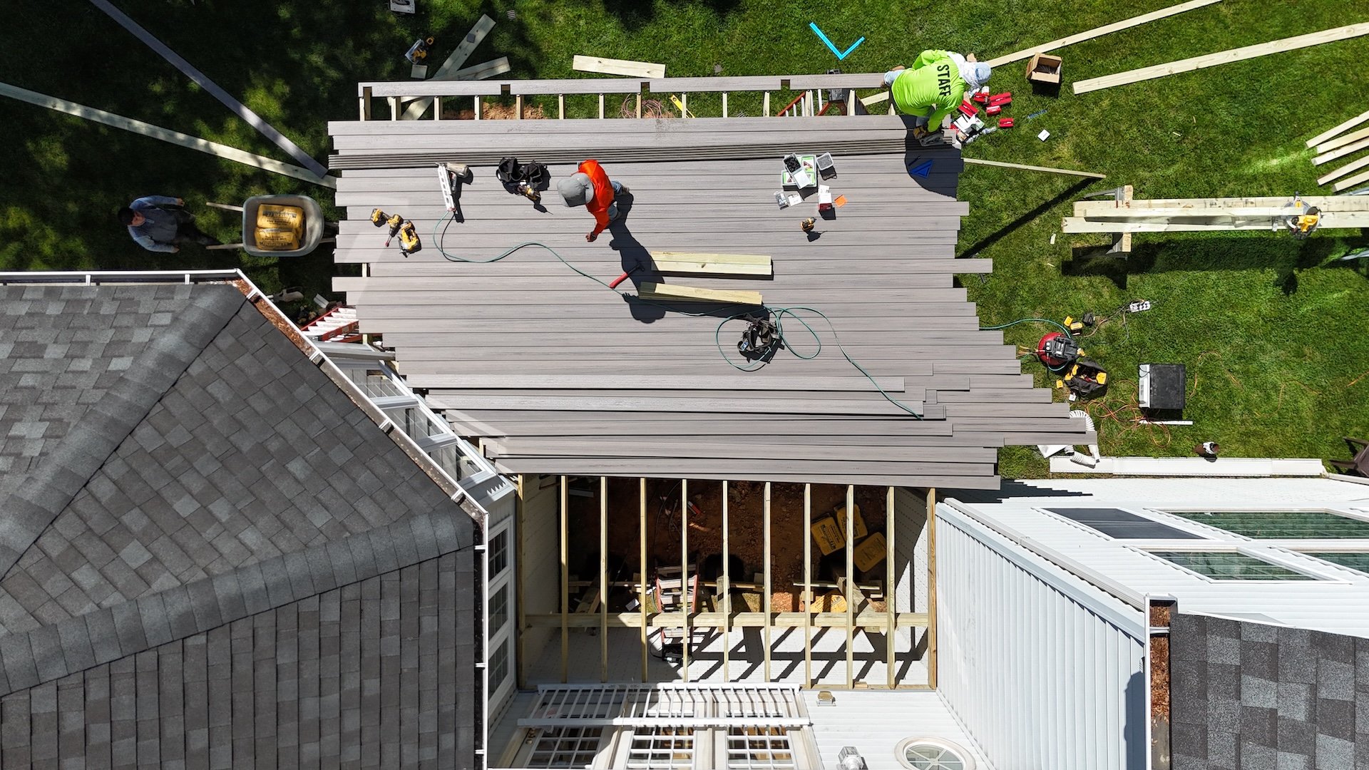 Upgryd Trex Rocky Harbor Deck Construction Overview in Bethlehem PA showcasing the quality of our deck building services.