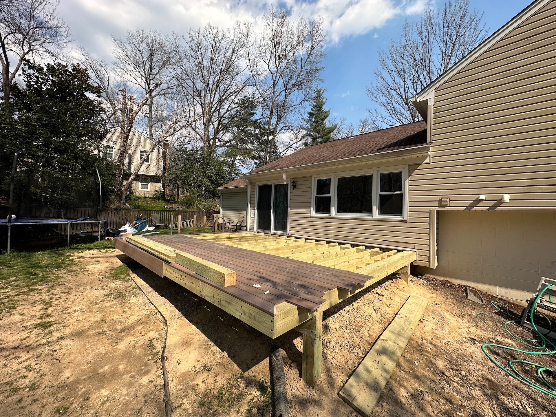 Upgryd custom deck installation in Emmaus, PA featuring premium decking materials.