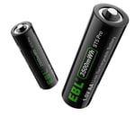 Rechargeable AA Lithium Batteries - 8 Pack with Charger - Image 1