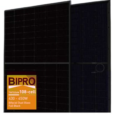 Talesun BIPRO Bifacial 450w Dual Glass Black Solar Panel