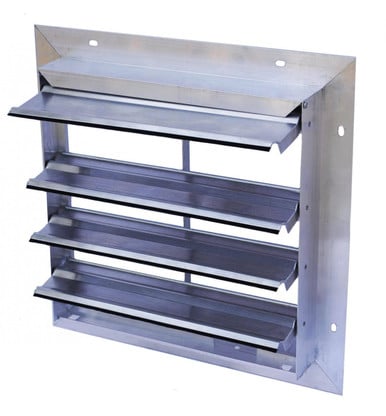 Snap-Fan Exhaust Shutter System - 12" Snap-Fan-Exhaust Shutter