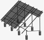 Tamarack 2-IN Pole Cap with U-bolts (box of 2) - Image 3