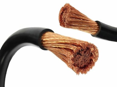 Pure Copper Battery Cable Wire - 1/0 / 12" (1 ft)