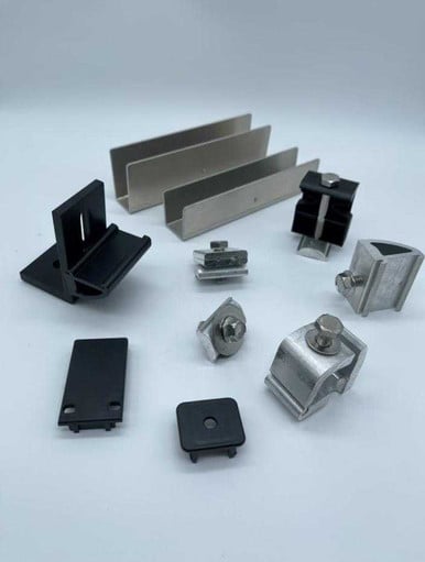 Rooftop Flush Mount Kits - 2 Solar Panel Racking Kit