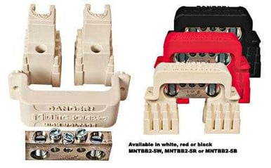 2/0 Busbar, Insulator And Cover with 5 Wire Locations