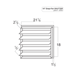 Snap-Fan Exhaust Shutter System - 16" Snap-Fan-Exhaust Shutter - Image 4
