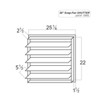 Snap-Fan Exhaust Shutter System - 20" Snap-Fan-Exhaust Shutter - Image 4