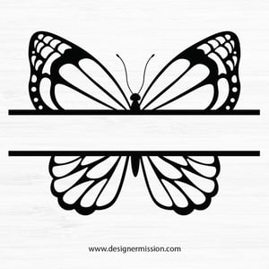 Split Butterfly SVG