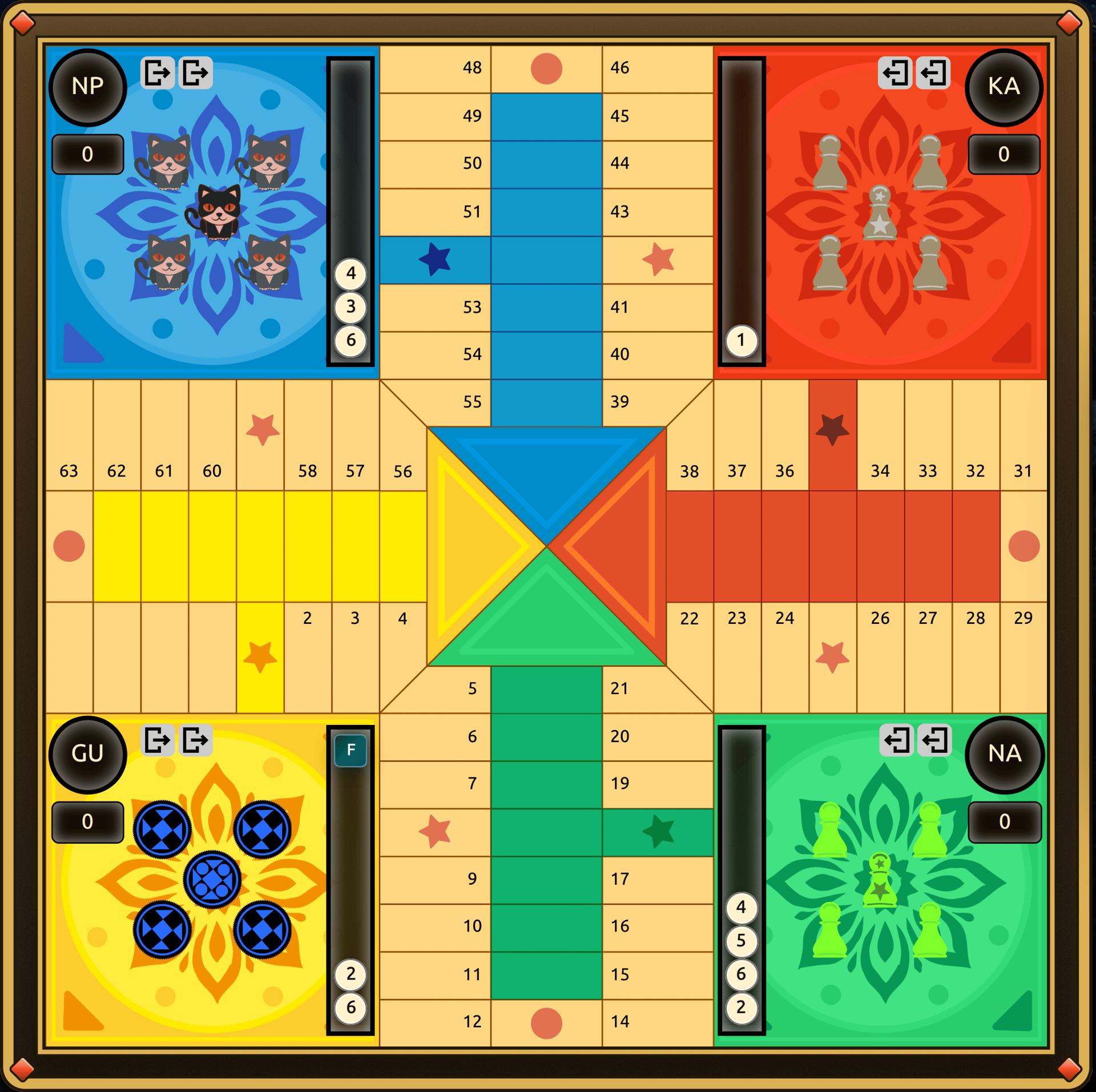 Pachisi game board preview
