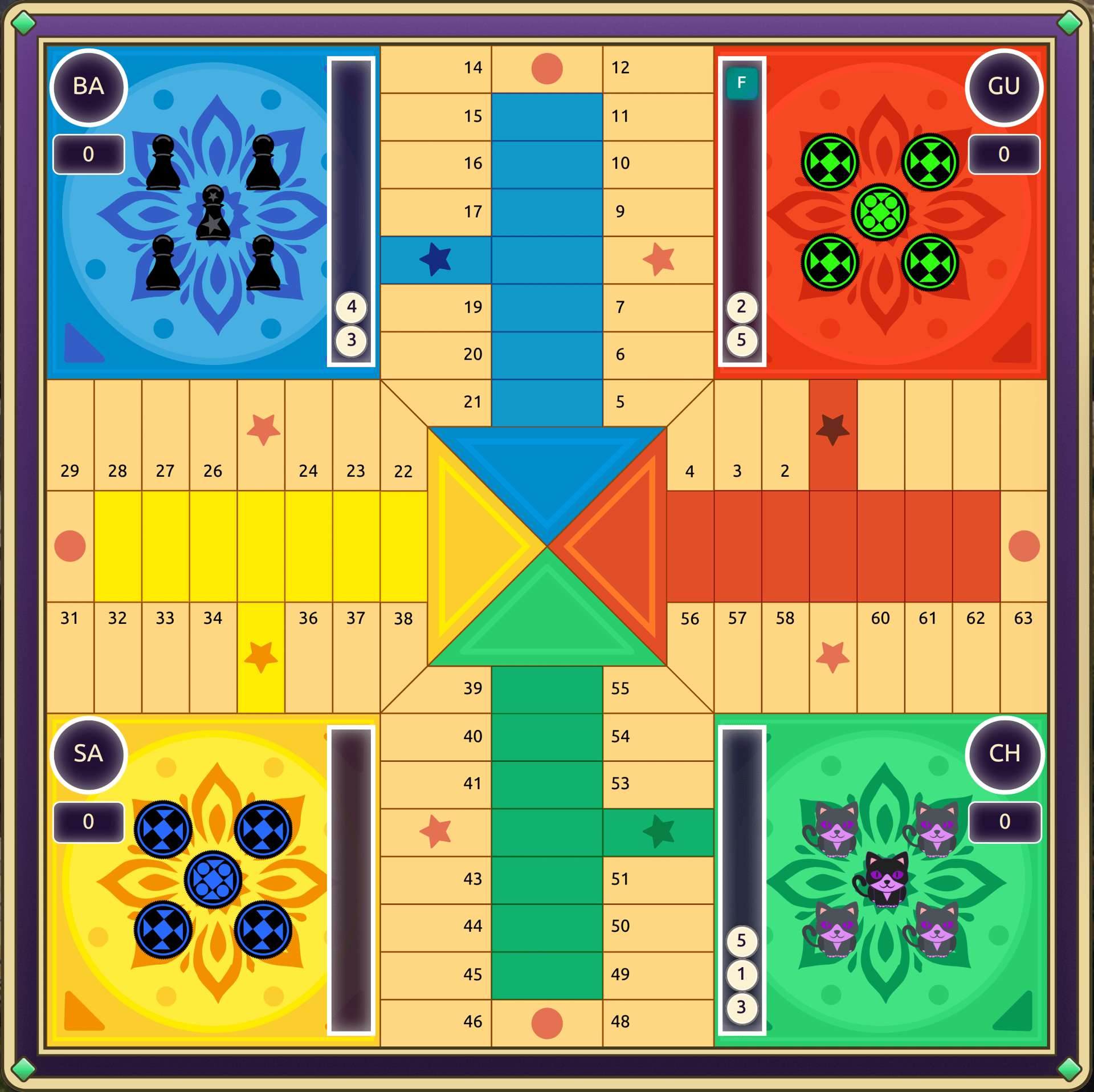 Pachisi game board preview