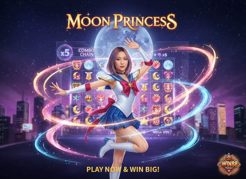 Moon Princess Gameplay - Magical Grid Wins