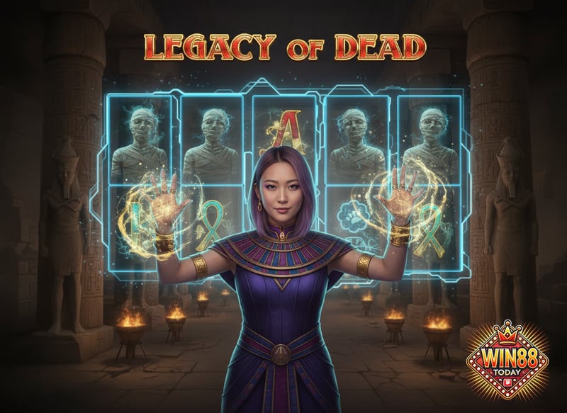 Legacy of Dead Gameplay - Egyptian Treasure Wins