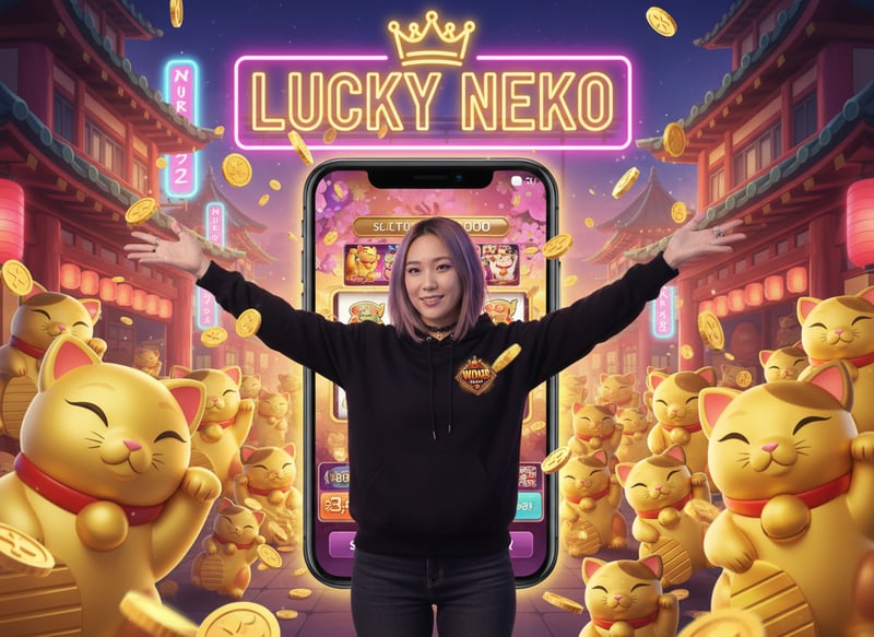 Lucky Neko Character - Maneki-Neko Fortune Cat