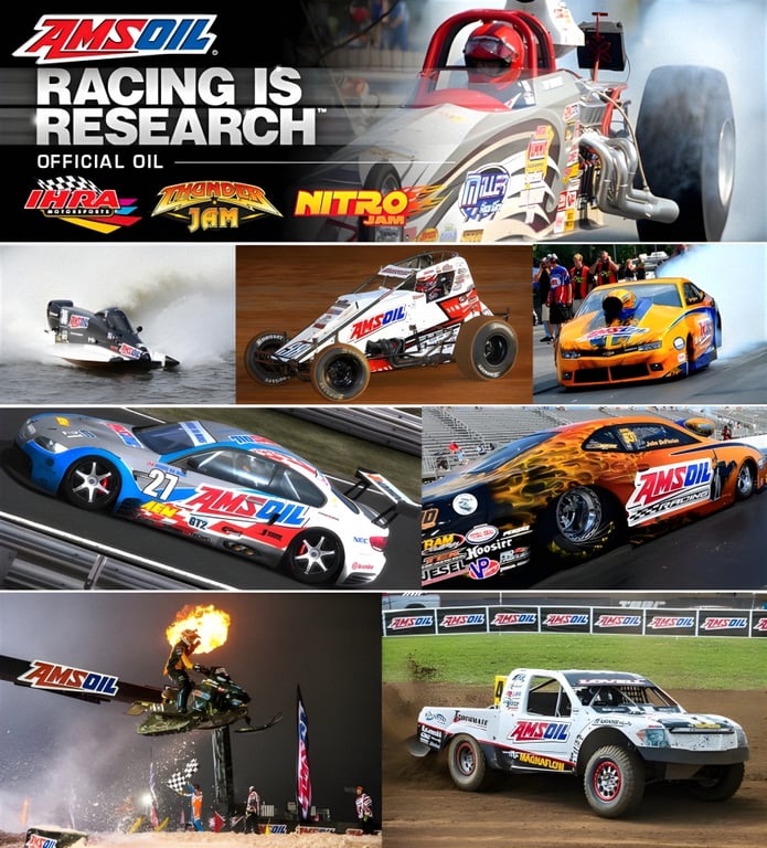 Racing is Research. AMSOIL full synthetic lubricants for race cars and trucks, boats, off-road vehicles, ATVs, snowmobiles and more.