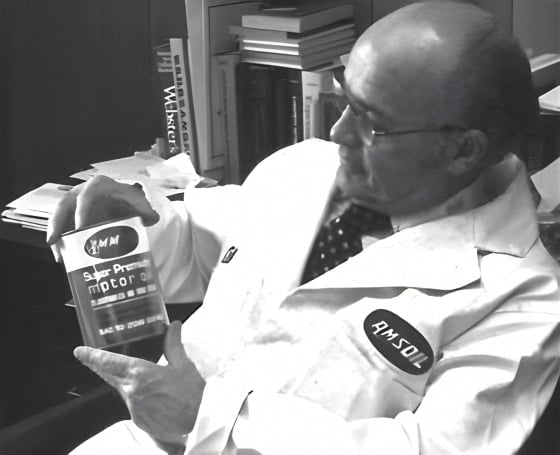 Al Amatuzio with his first AMSOIL oil can - AMMO Oil
