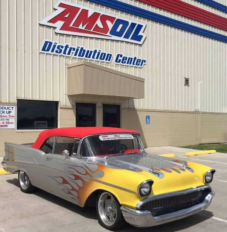 AMSOIL Distribution Center - 1966 road tour classic and vintage cars.