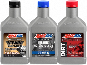 Shop for AMSOIL Motorcycle Motor Oil. Ultimate engine protection for V-Twin, Metric, Touring, Street, Sports, and Dirt bikes. We also sell motor oil for Scooters.