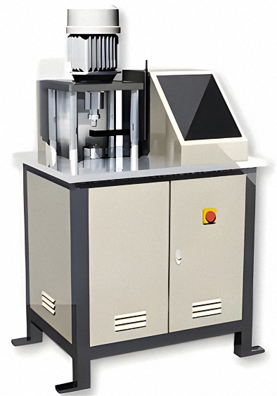 An image of a machine used to do a Four Ball Wear Test of motor oil using the ASTM D-4172B evaluation test.