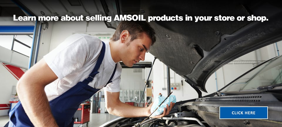 Learn how you can sell AMSOIL products in your store.