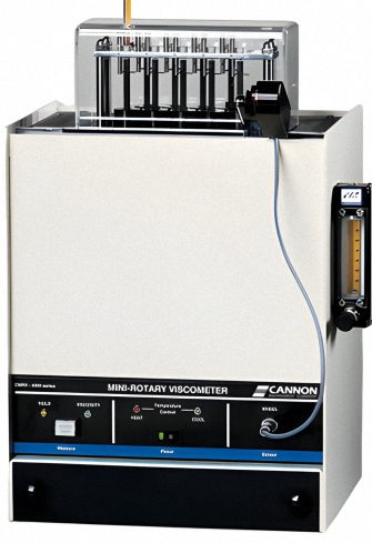 A picture of a CANNON CMRV 4500 Mini Rotary Viscometer used to measures the resistance of a motor oil to pumping through the engine after a cold start.