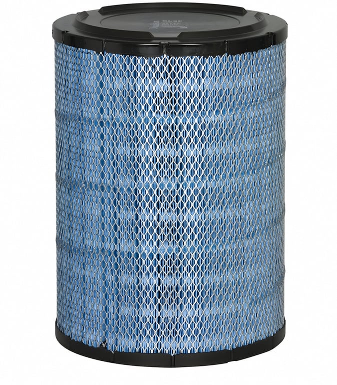 A picture of a premium quality Donaldson Blue Endurance Heavy Duty Air Filters. Donaldson happens to be one of AMSOIL INC.'s partner and supplier of high quality engine air filters.
