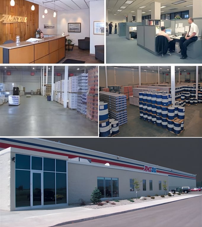 The AMSOIL Corporate Headquarters, facilities, offices, and warehouse located in Superior, WI.