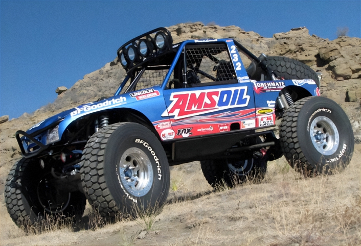 AMSOIL Off Road Racing & Rock Crawling. The image shows our winning off-road, rock crawling truck.