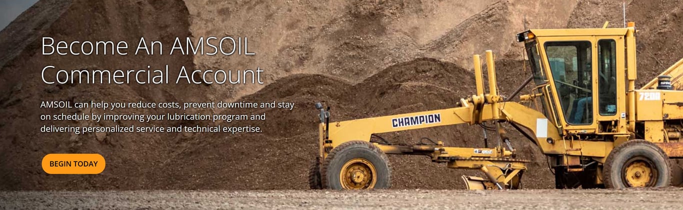 Sign up for an AMSOIL Commercial Account in order to be able to purchase our world-class premium products at wholesale prices for use in all your company's vehicles and equipment.
