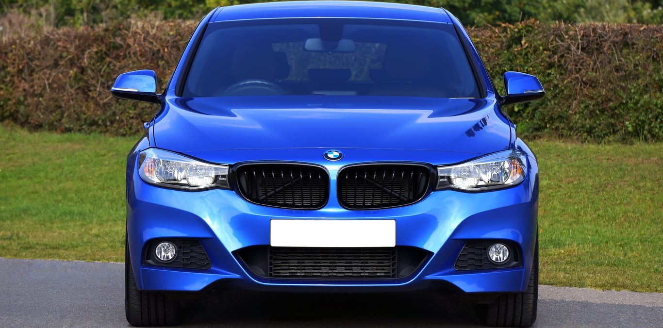 An image a beautiful bright blue BMW sedan. Using our premium full synthetic AMSOIL European Motor Oil will guaranty that your expensive BMW engine will be protected, be reliable and last for many years to come. AMSOIL is the First in Synthetics!