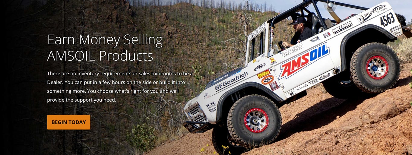 Earn money selling AMSOIL products as a AMSOIL Dealer. Be your own boss owning an AMSOIL Dealership.