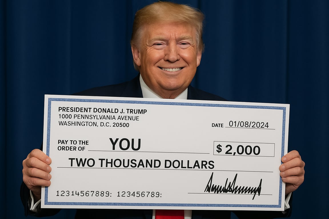 Donald Trump’s check ✅
