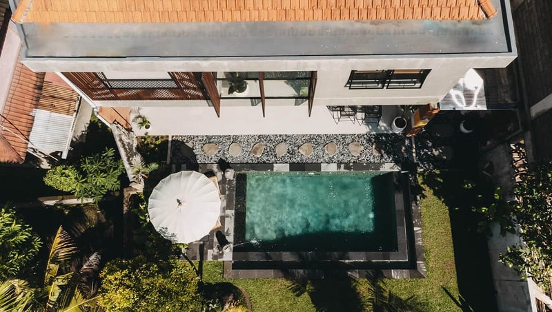 Villa MAHA -  3 BDR Poolvilla mit Reisfeldblick 12