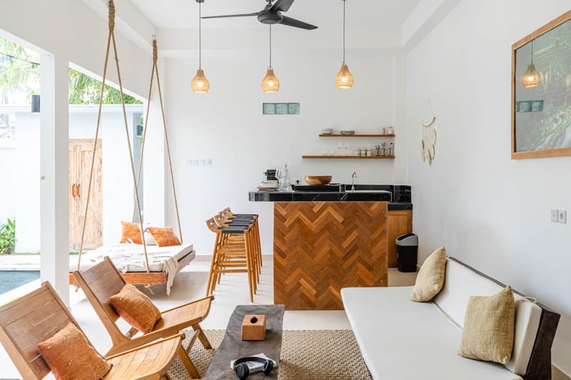 6-person  Boho Villa Canggu Perenenam, Rooftop cinema, pool 8