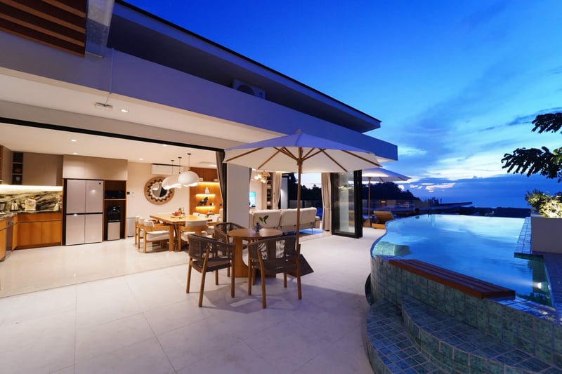 Zen Hillside Aquamarine 3BR Oceanview Private Pool 29