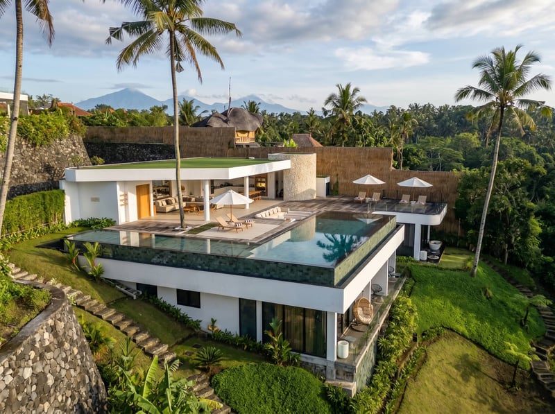 Supreme Villa 4BR Ubud Epic Pool Sunrise Canyon 1