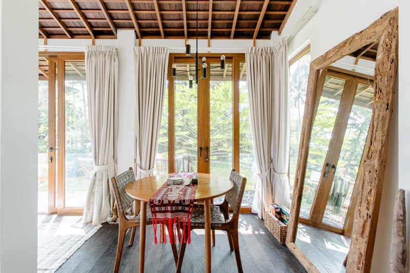 Look Out Across Beautiful Rice Fields From Love Ashram Villa 6