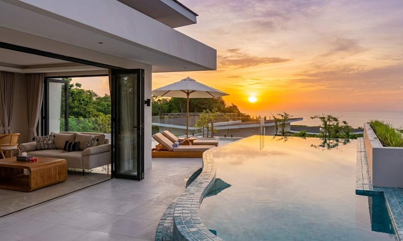 Zen Hillside Aquamarine 3BR Oceanview Private Pool 1