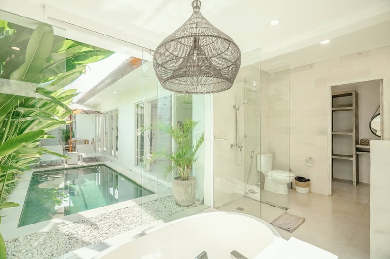 Stylish 1BR pool villa close to beach with office 7