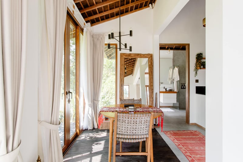 Look Out Across Beautiful Rice Fields From Love Ashram Villa 7